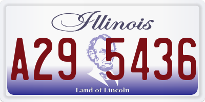 IL license plate A295436