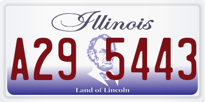 IL license plate A295443