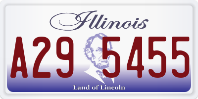 IL license plate A295455