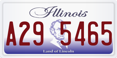 IL license plate A295465