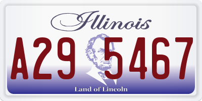 IL license plate A295467