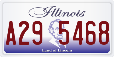 IL license plate A295468