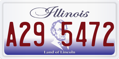 IL license plate A295472