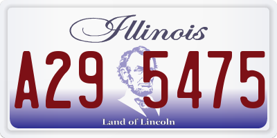 IL license plate A295475