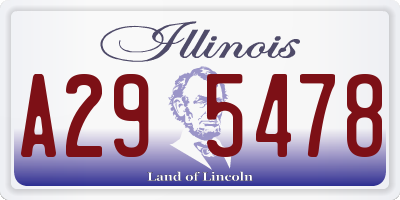 IL license plate A295478