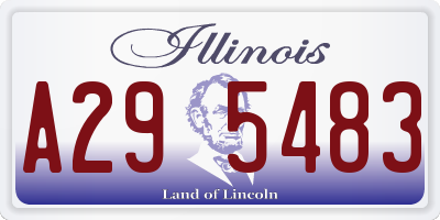 IL license plate A295483