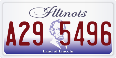 IL license plate A295496