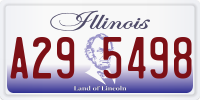 IL license plate A295498