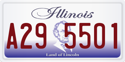 IL license plate A295501