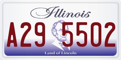 IL license plate A295502