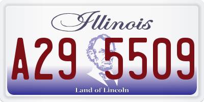 IL license plate A295509