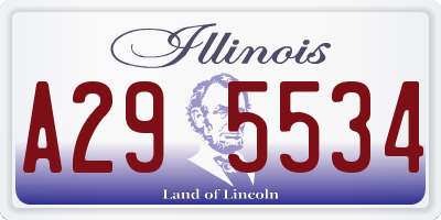 IL license plate A295534