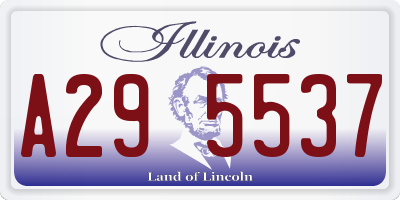 IL license plate A295537