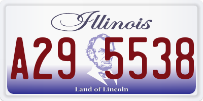 IL license plate A295538