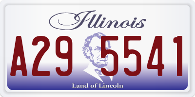IL license plate A295541