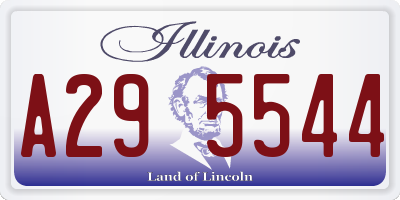 IL license plate A295544