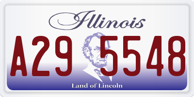 IL license plate A295548