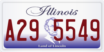 IL license plate A295549