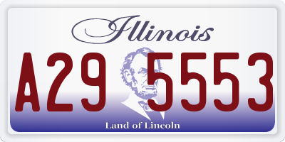 IL license plate A295553