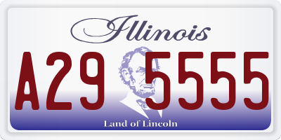 IL license plate A295555
