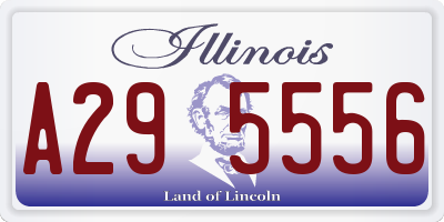 IL license plate A295556