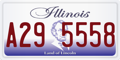 IL license plate A295558