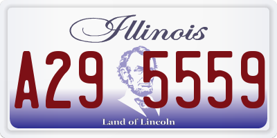 IL license plate A295559