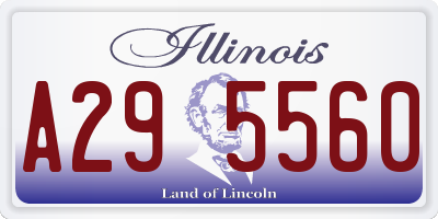 IL license plate A295560