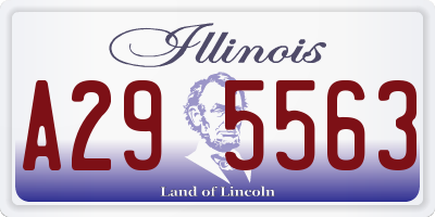 IL license plate A295563