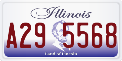 IL license plate A295568
