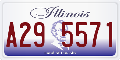 IL license plate A295571
