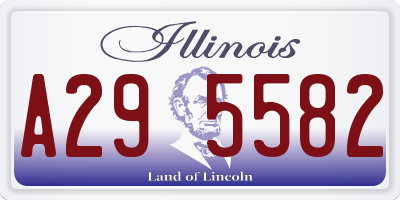 IL license plate A295582