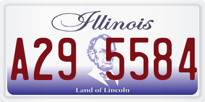 IL license plate A295584