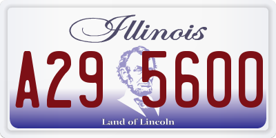 IL license plate A295600