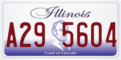 IL license plate A295604
