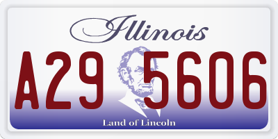 IL license plate A295606