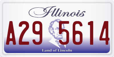IL license plate A295614