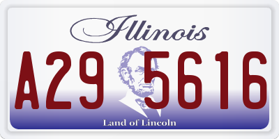 IL license plate A295616