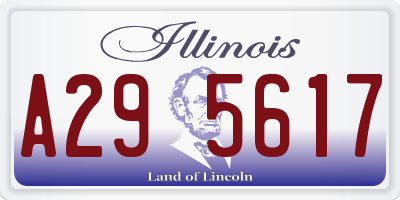 IL license plate A295617