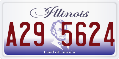 IL license plate A295624