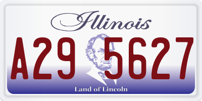 IL license plate A295627