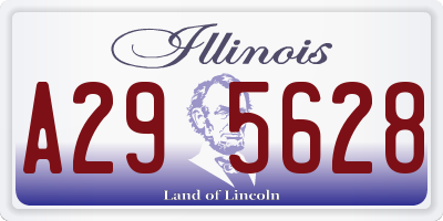 IL license plate A295628
