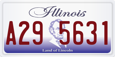 IL license plate A295631