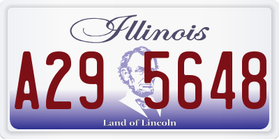 IL license plate A295648