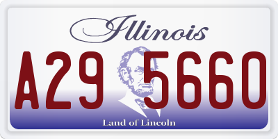 IL license plate A295660