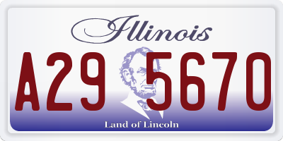 IL license plate A295670