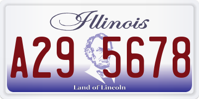 IL license plate A295678