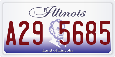 IL license plate A295685