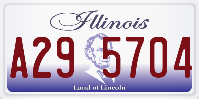 IL license plate A295704