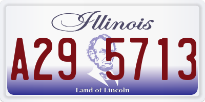 IL license plate A295713